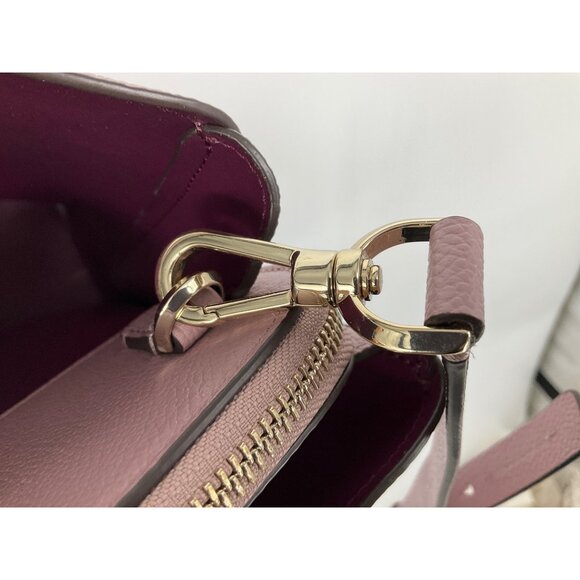Kate Spade New York Marqaux Leather Satchel Crossbody Mauve Pink NEW - Picture 11 of 14